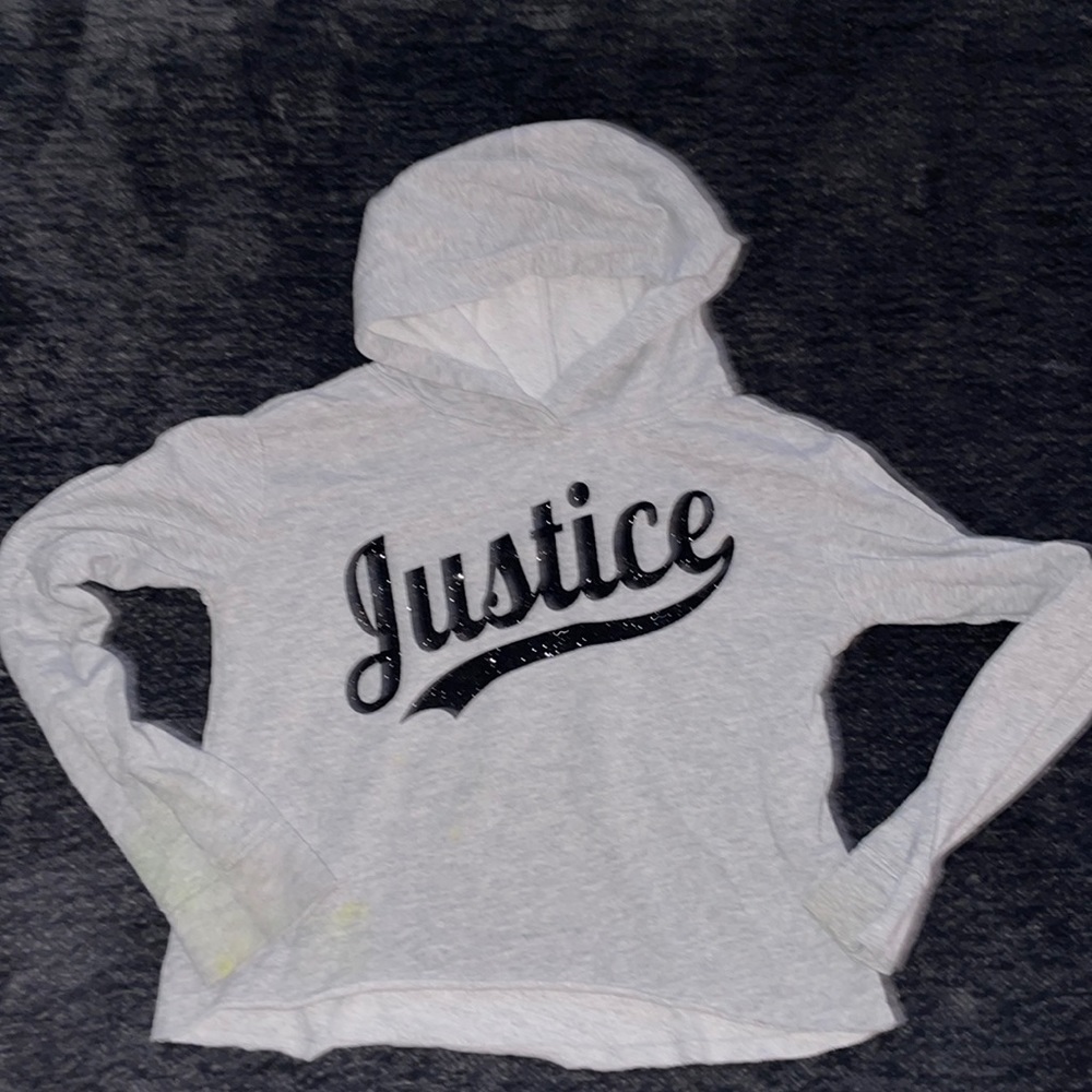 Justice gray sweater